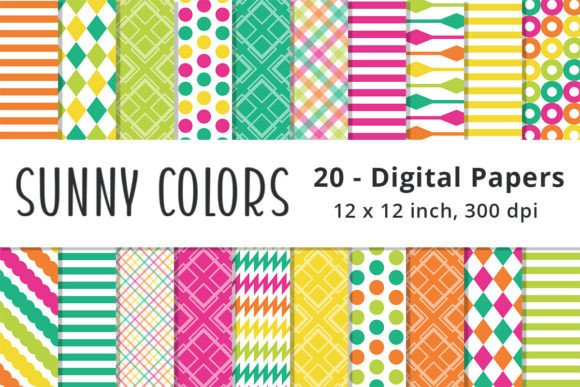 Download Sunny Colored Background Patterned Paper - Red Collection