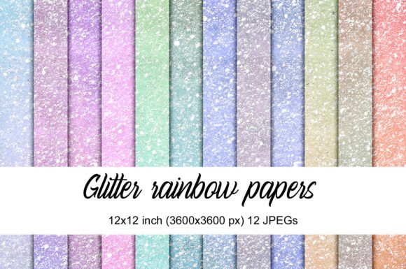 Download Glitter Rainbow Papers - Rainbow papers Collection