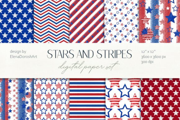 Download Stars and Stripes Seamless Pattern Set - Stars and stripes Collection