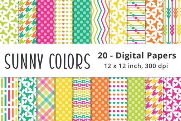 Download Sunny Colored Printable Scrapbook Paper - Red Collection