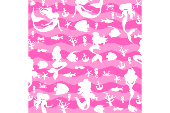 Download Mermaid Pattern, Mermaid Digital Paper - Mermaid digital paper Collection