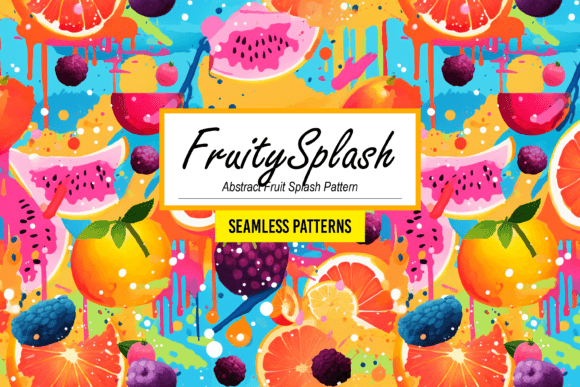 Download FruitySplash - Abstract Fruit Pattern - Fruit Collection