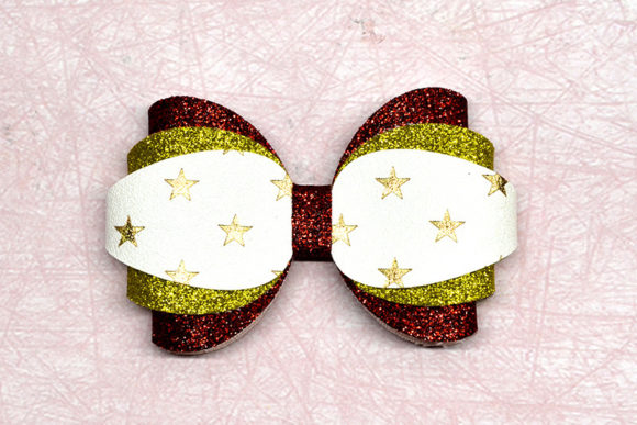 Download Multicolored Bow Template - Red Collection