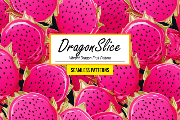 Download DragonSlice: Red Dragon Fruit Pattern - Red Collection