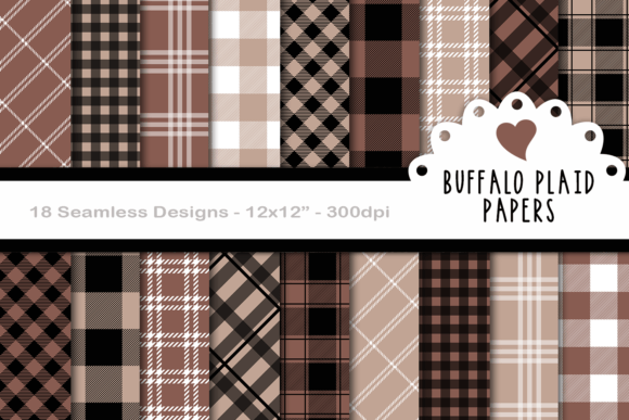 Download Brown &amp; Black Seamless Plaid Papers - Plaid papers Collection
