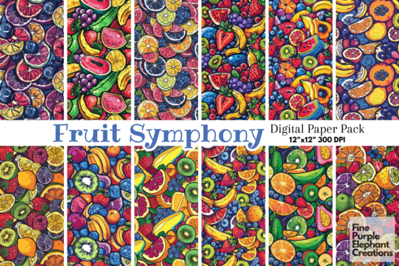 Download Citrus Berry Fruit Pattern BBQ Foodie - Fruit Collection