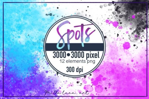 Download Spot Watercolor Multicolored Splashe Png - Red Collection
