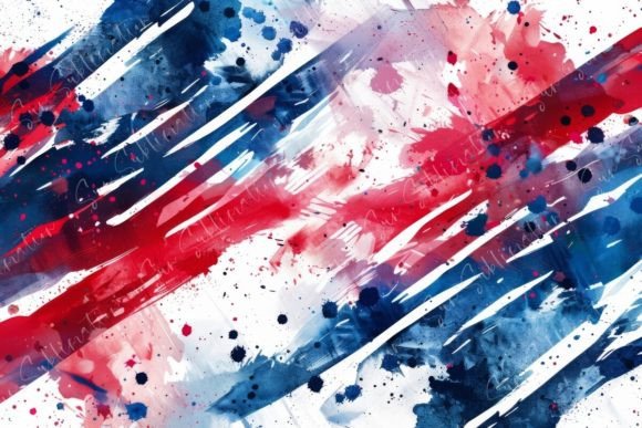 Download Abstract Red and Blue Brushstrokes - Red Collection