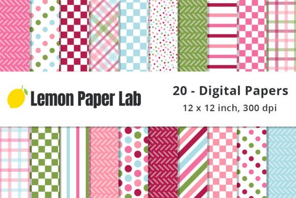 Download Pink, Blue and Green Checkered Patterns - Red Collection