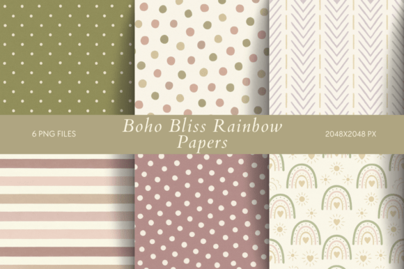 Download Boho Bliss Rainbow Papers - Rainbow papers Collection