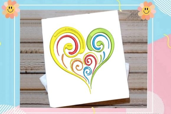 Download Beautiful Multicolored Heart - Red Collection