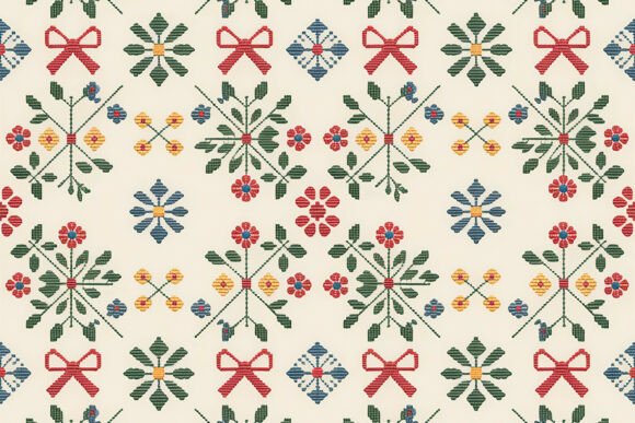 Download Folk Art Red Floral Paper Pattern - Red Collection