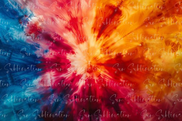 Download Fiery Tie-Dye Flare with Red and Blue - Red Collection