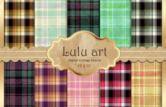 Download Printable Plaid Papers - Premium Bundle