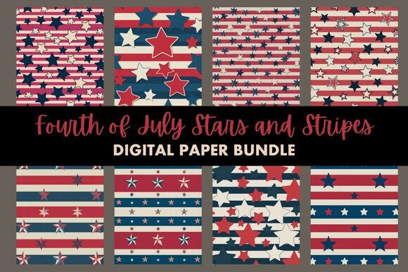 Download Fourth of July Stars and Stripes Bundle - Premium Resources
